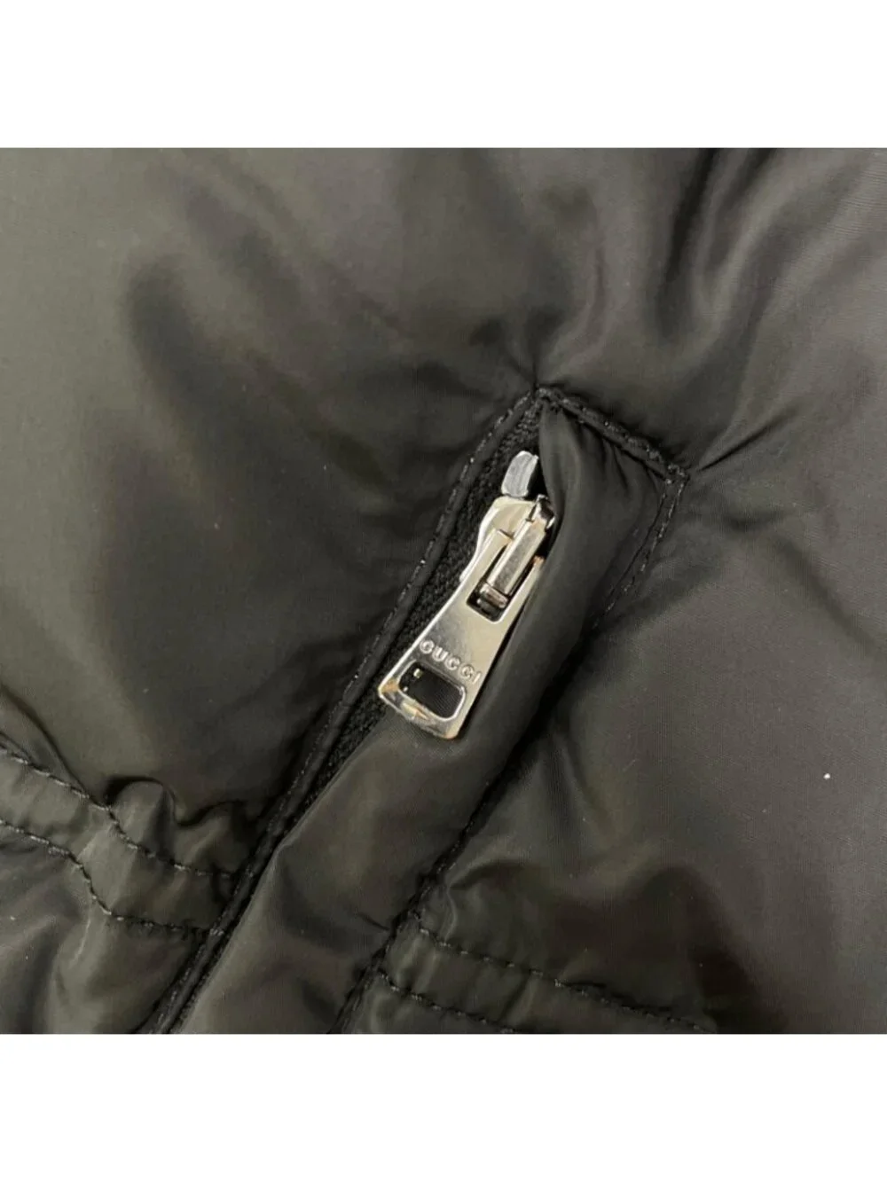 Gucci Black Nylon Down Vest 46